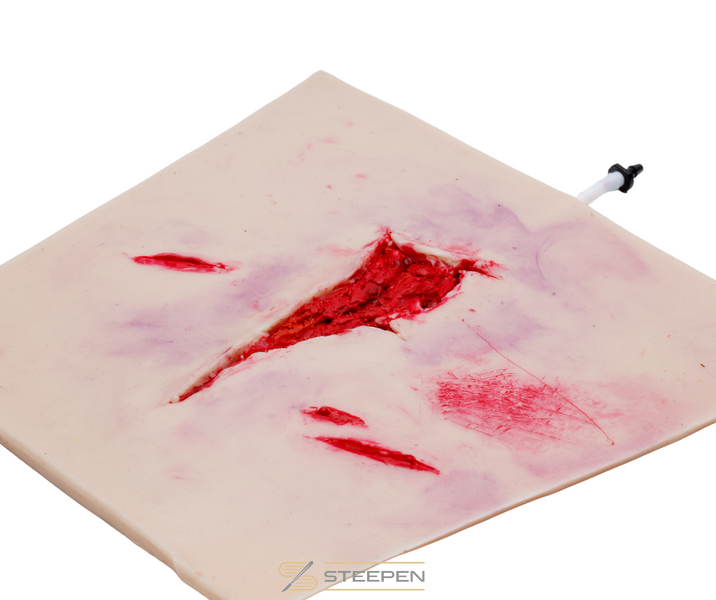 Lacerated Wound Simulator with Bleeding Simulation