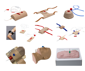 Set of trainers for practicing emergency care skills according to the "MARCH" algorithm