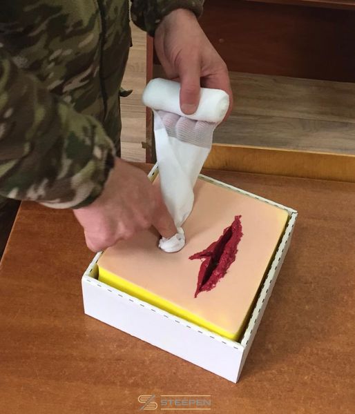 Wound channel packing demonstration simulator